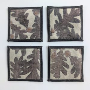 Wool Coasters - Set of 4 - White Oak