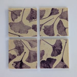 Wool Coasters - Set of 4 - Ginkgo