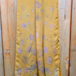 Silk Scarf - Onion & Geranaium