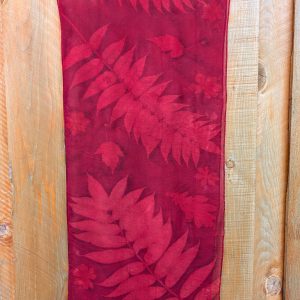 Silk Scarf - Madder on Chiffon